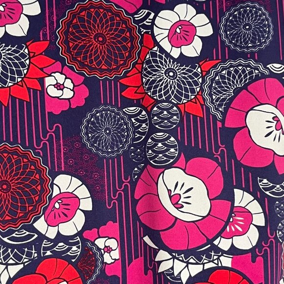 Title Nine Dream Skort Skirt Women's Size Large L Floral Pink Blue Tennis Active - Picture 7 of 11